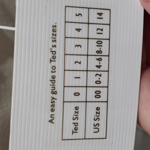 NWTCTed Baker US 16 white black cocktail STREACH Dress - Picture 14 of 15